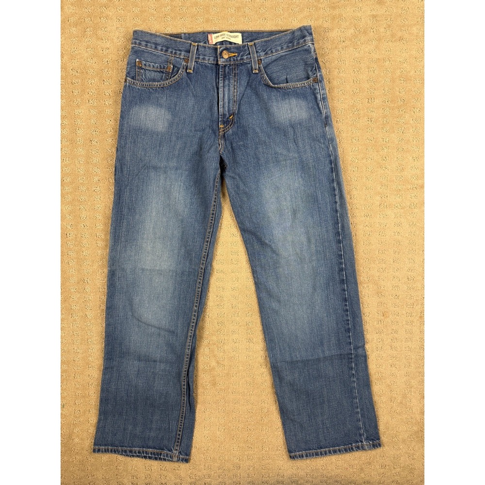 Vintage VTG Men's Levi's 529 Low Rise Straight Light Wash Denim 33x32 #1099